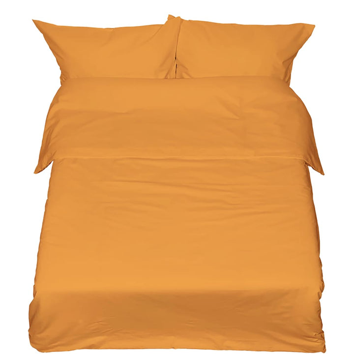 Siuvamas drobinis antklodės užvalkalas | Blazing orange -