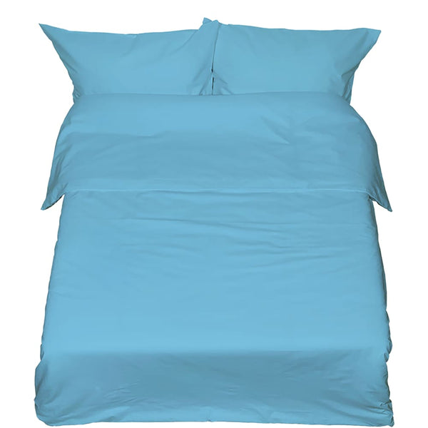 Siuvamas drobinis antklodės užvalkalas | Blue topaz -