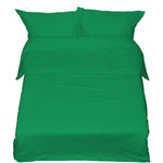 Sewn cotton duvet cover | Kelly green -