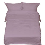 Sewn cotton duvet cover | Mauve shadows -