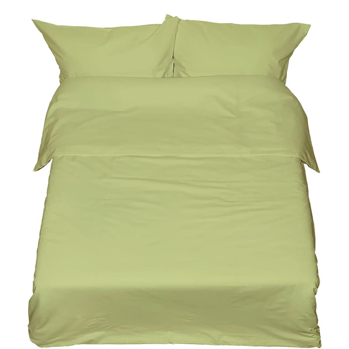 Siuvamas drobinis antklodės užvalkalas | Mellow green -