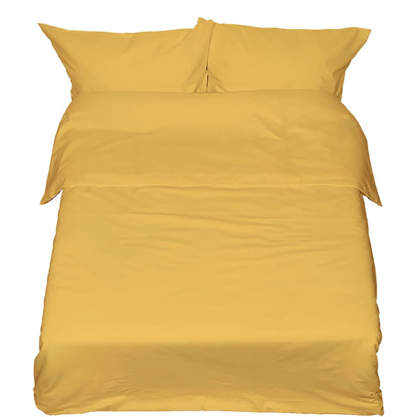 Siuvamas drobinis antklodės užvalkalas | Pale marigold -