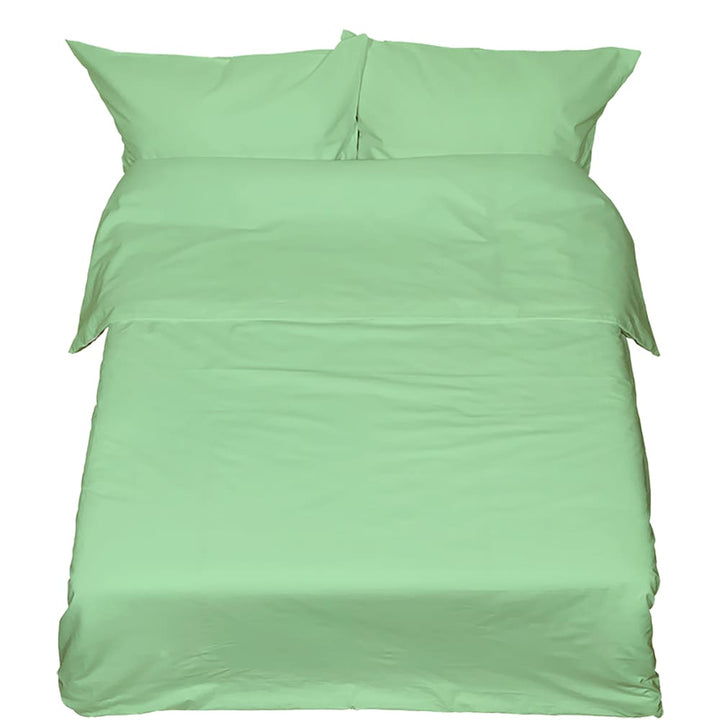 Siuvamas drobinis antklodės užvalkalas | Patina green -