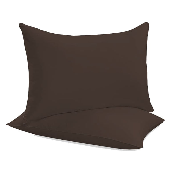 Siuvamas drobinis pagalvės užvalkalas | Chocolate brown -