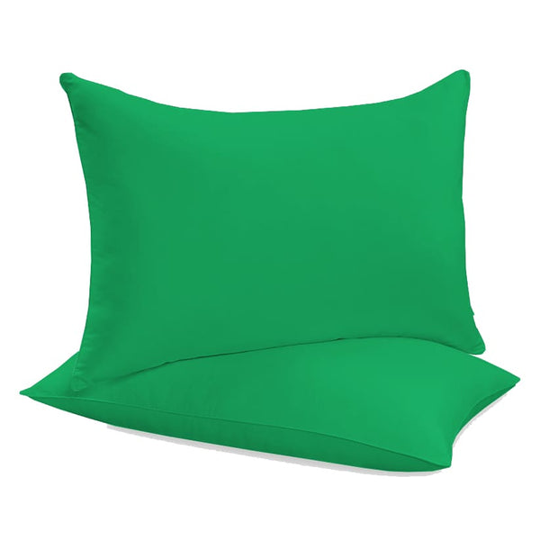 Siuvamas drobinis pagalvės užvalkalas | Kelly green -