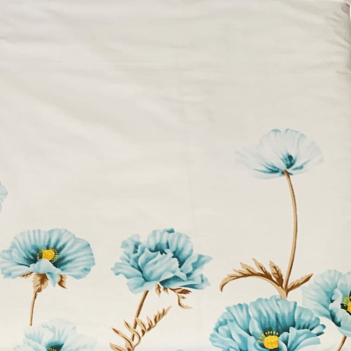 Siuvamas drobinis pagalvės užvalkalas | Milky flowers -