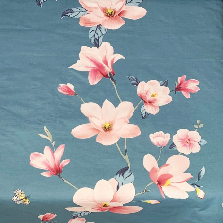 Siuvamas drobinis pagalvės užvalkalas | Pavasario šakelės