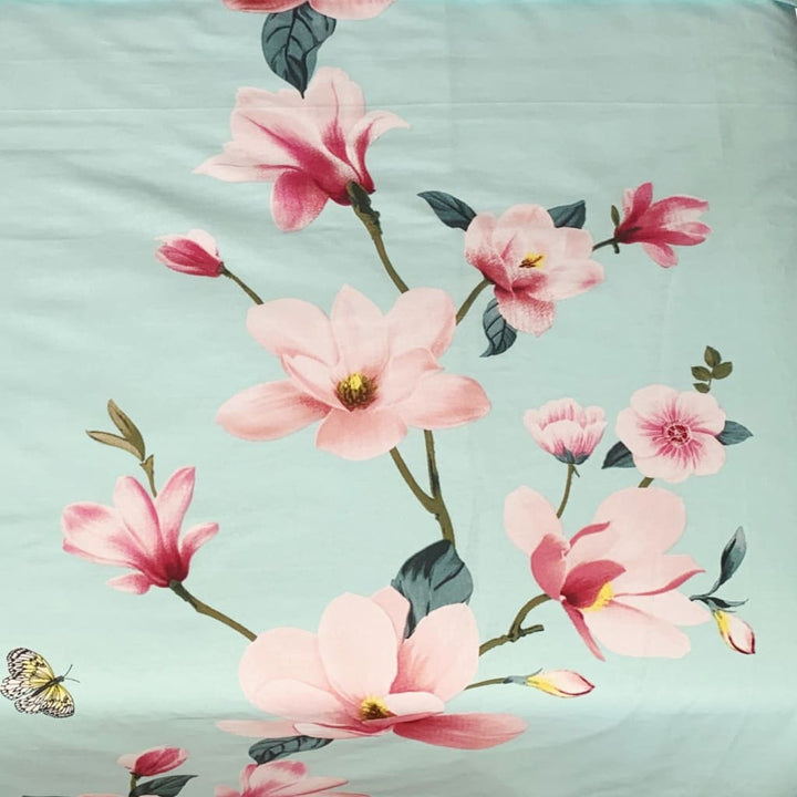 Siuvamas drobinis pagalvės užvalkalas | Pavasario šakelės